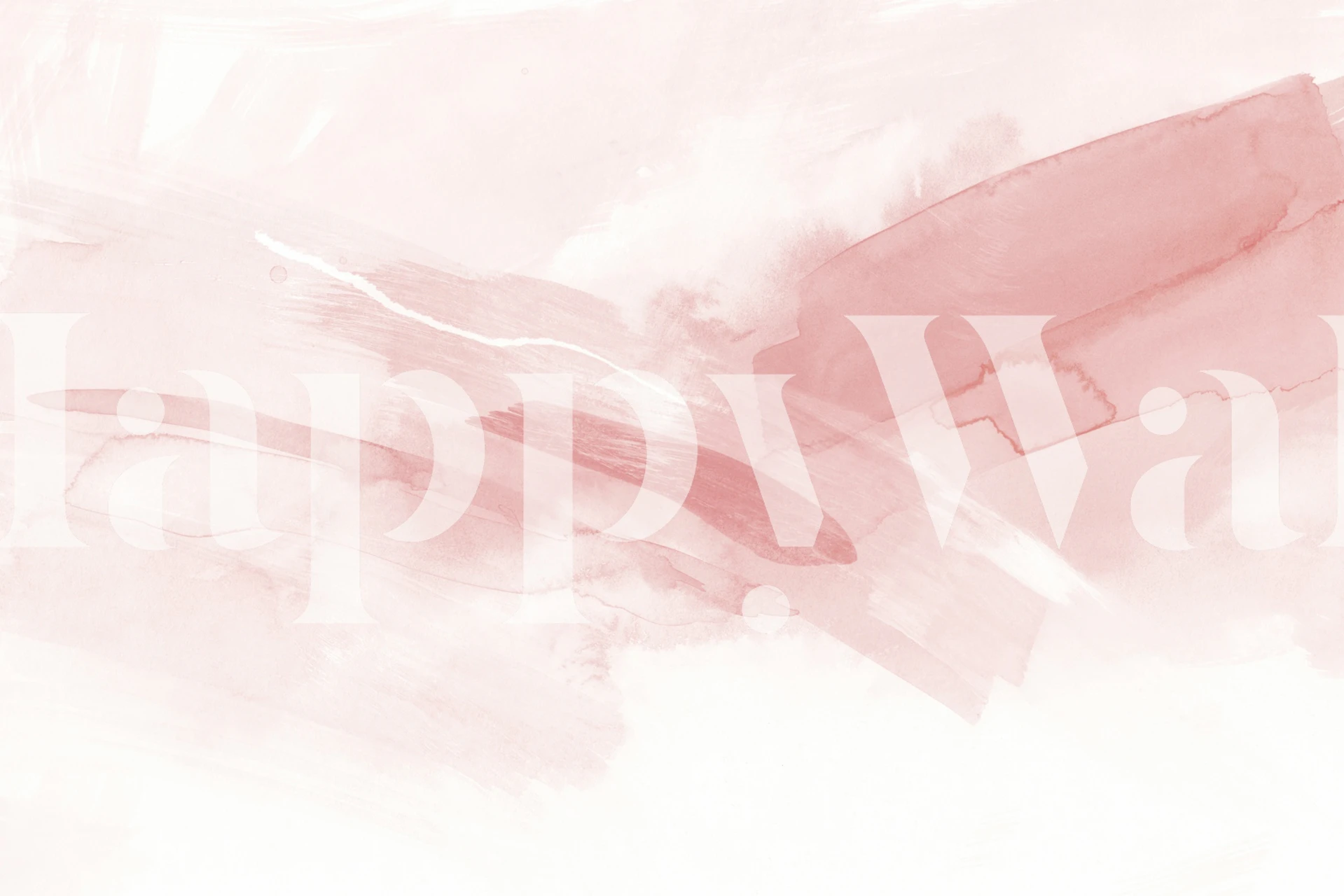 Brush strokes pink tones Tapete in einem Raum