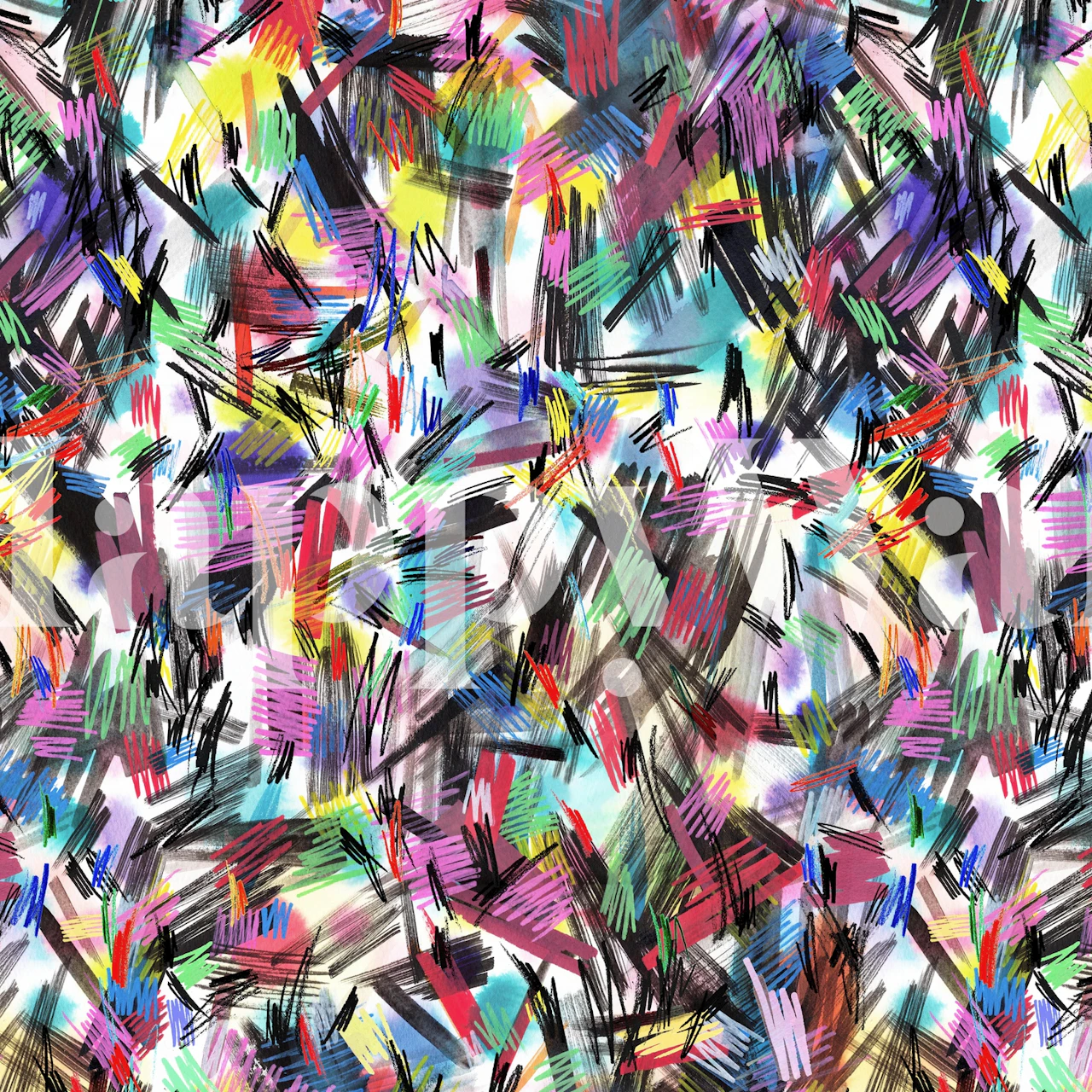 Colorful abstract brushstroke design multi-color wallpaper