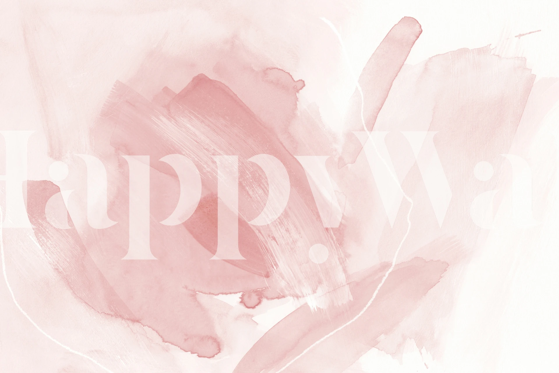 Brush strokes wallpaper in a room