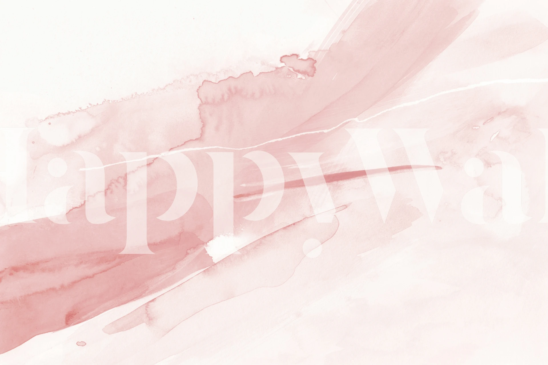 Abstract brush strokes in soft pink tones wallpaper