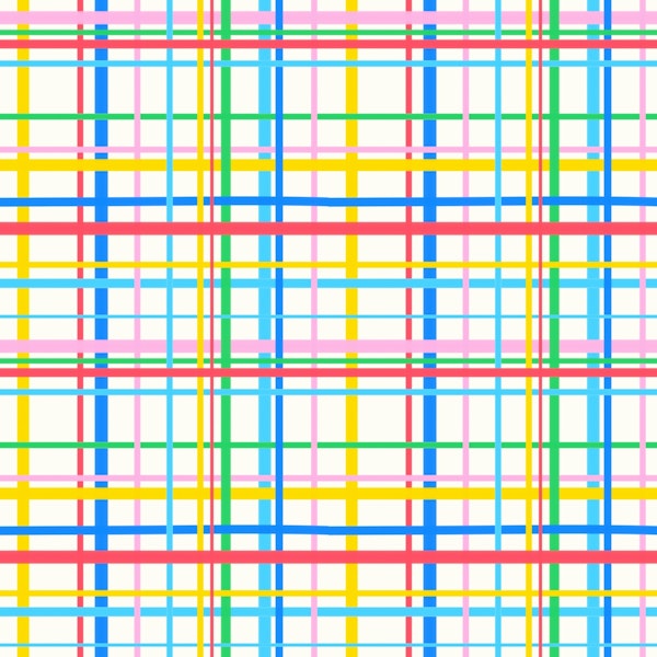 Happy Plaid In Vibrant Colors