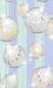 Striped Party Disco Ball Mint