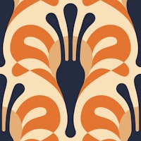 KF 0239 D - Vintage Retro Floral tapetit