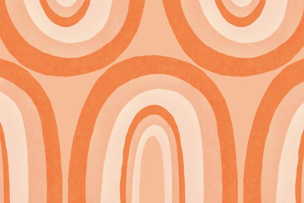 Warm Boho Rainbow Art