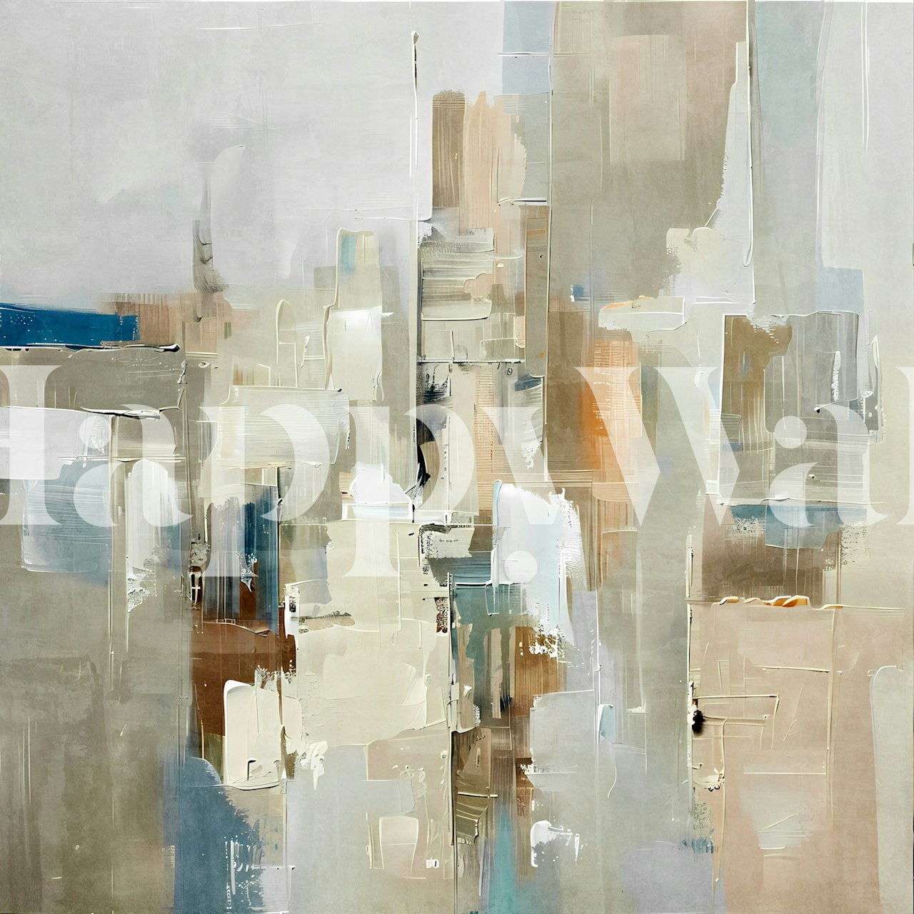 Cityscape 6 wallpaper displayed in a room