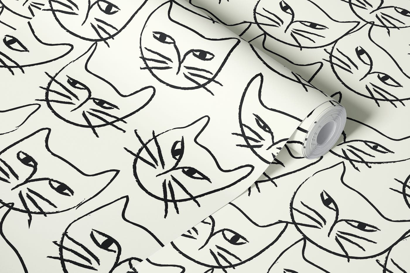 Cats Sketch VII wallpaper roll