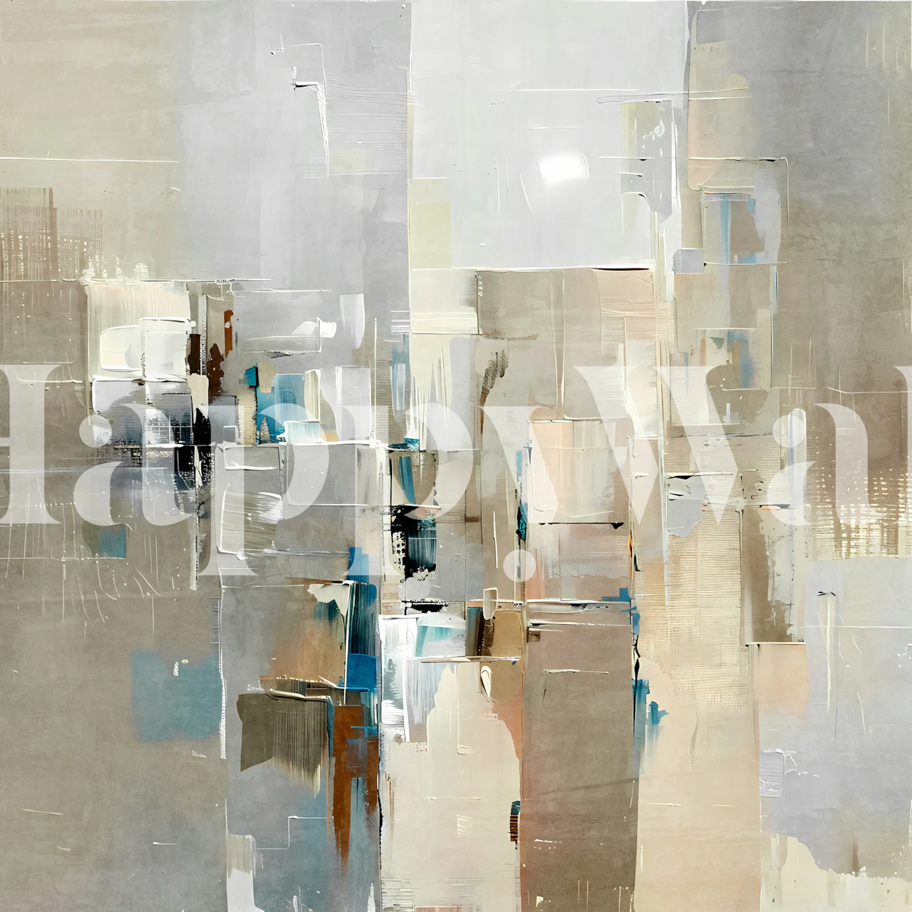 Cityscape 7 wallpaper displayed in a room