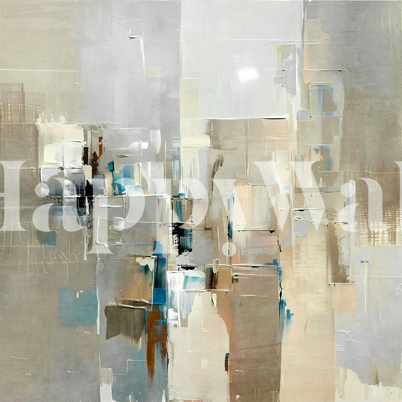 Ταπετσαρία Cityscape 7 που εμφανίζεται σε ένα δωμάτιο