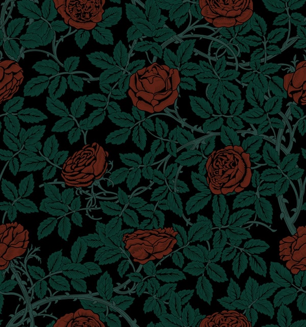 Dark Victorian Red Rambling Roses