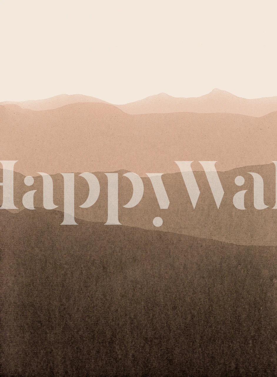 Soft gradient landscape in neutral tones wallpaper