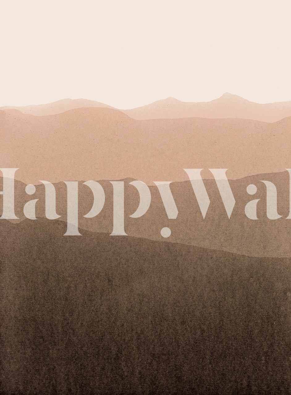 Lugnande gradientlandskap med tapet i neutrala jordnära toner