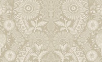 Country house folk floral beige tapete