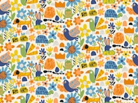 Playful Meadow Positivity Animals - Outdoors carta da parati