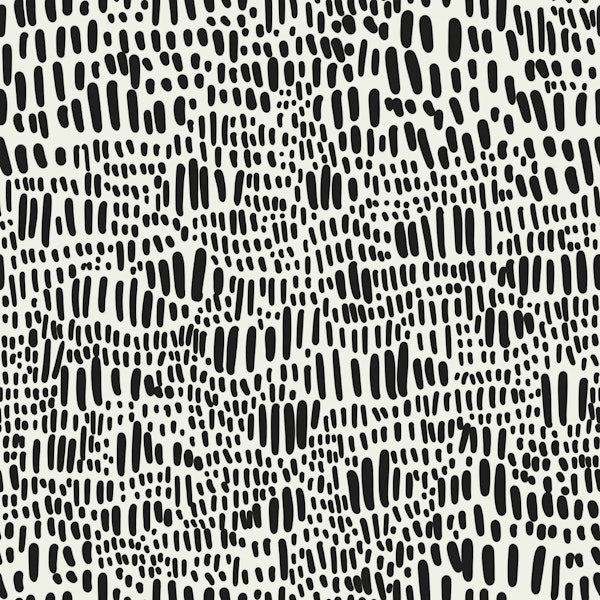Organic Lines and Dashes Black on White