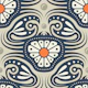 KF 0240 E - Vintage Retro Crab Floral