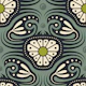 KF 0240 D - Vintage Retro Crab Floral