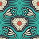 KF 0240 B - Vintage Retro Crab Floral
