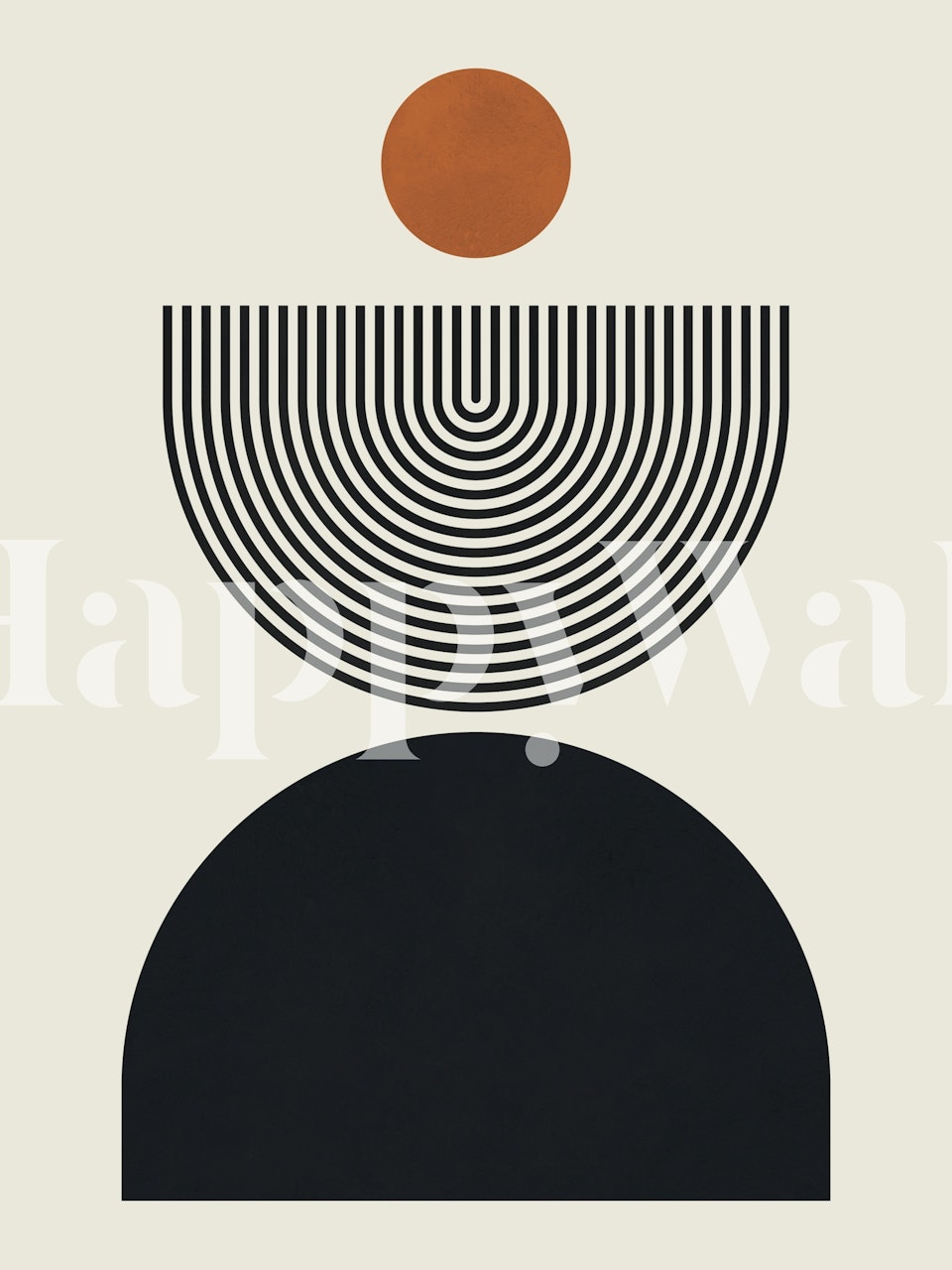 Circles and Lines A wallpaper in a room