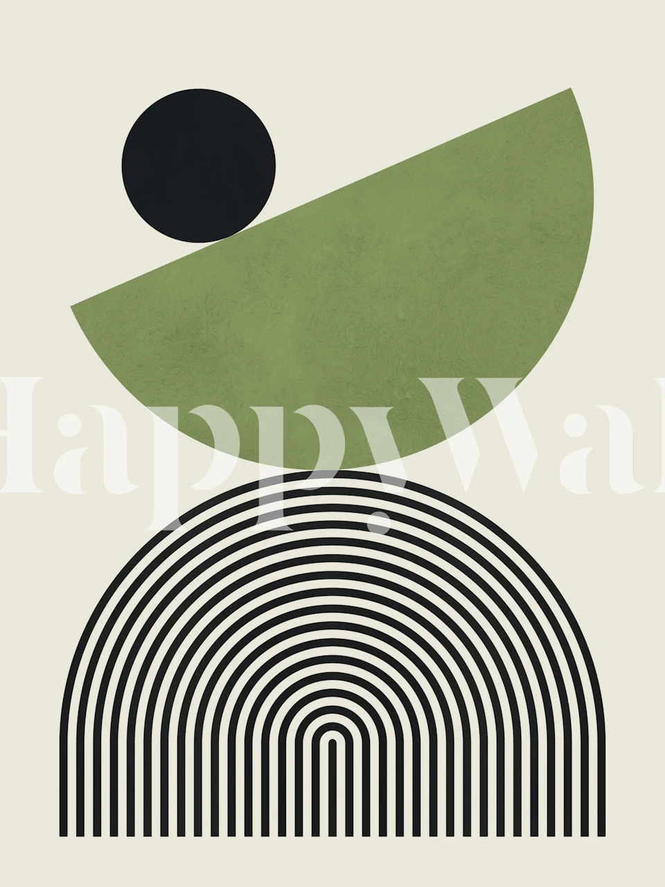 Green and black geometric shapes wallpaper