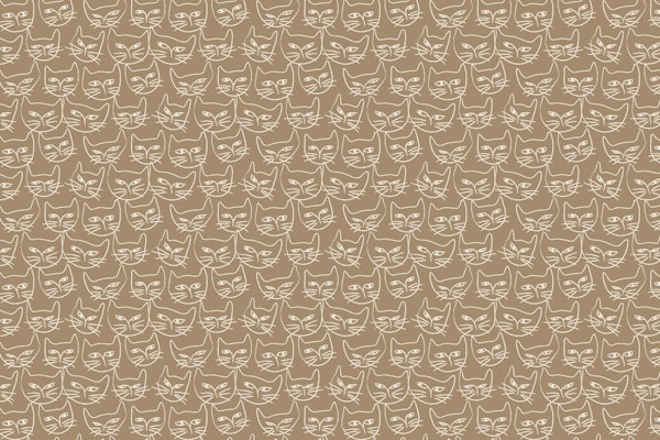 Minimalist Cat Motif