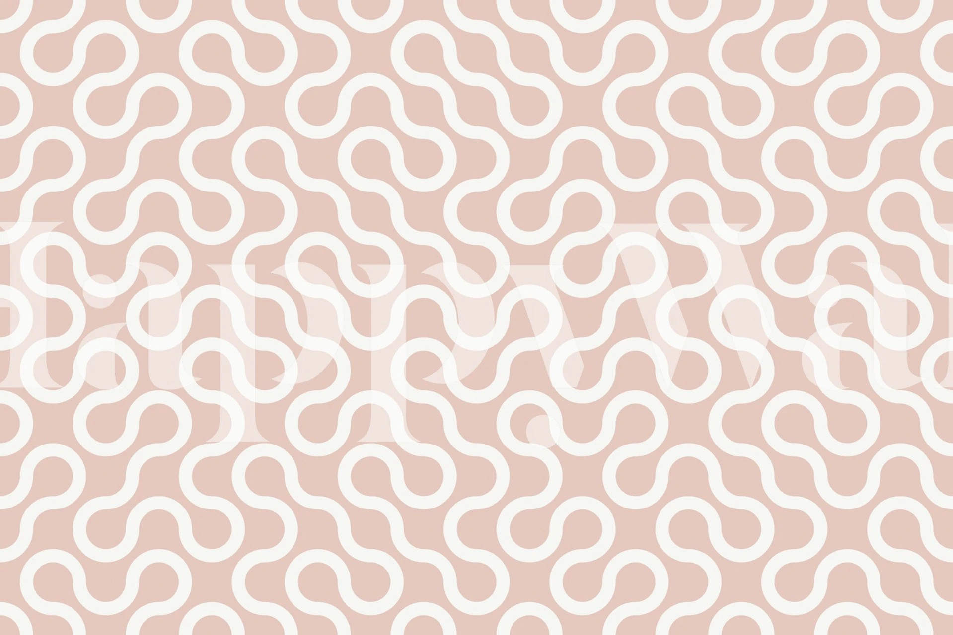 Geometric wallpaper pattern displayed in a room