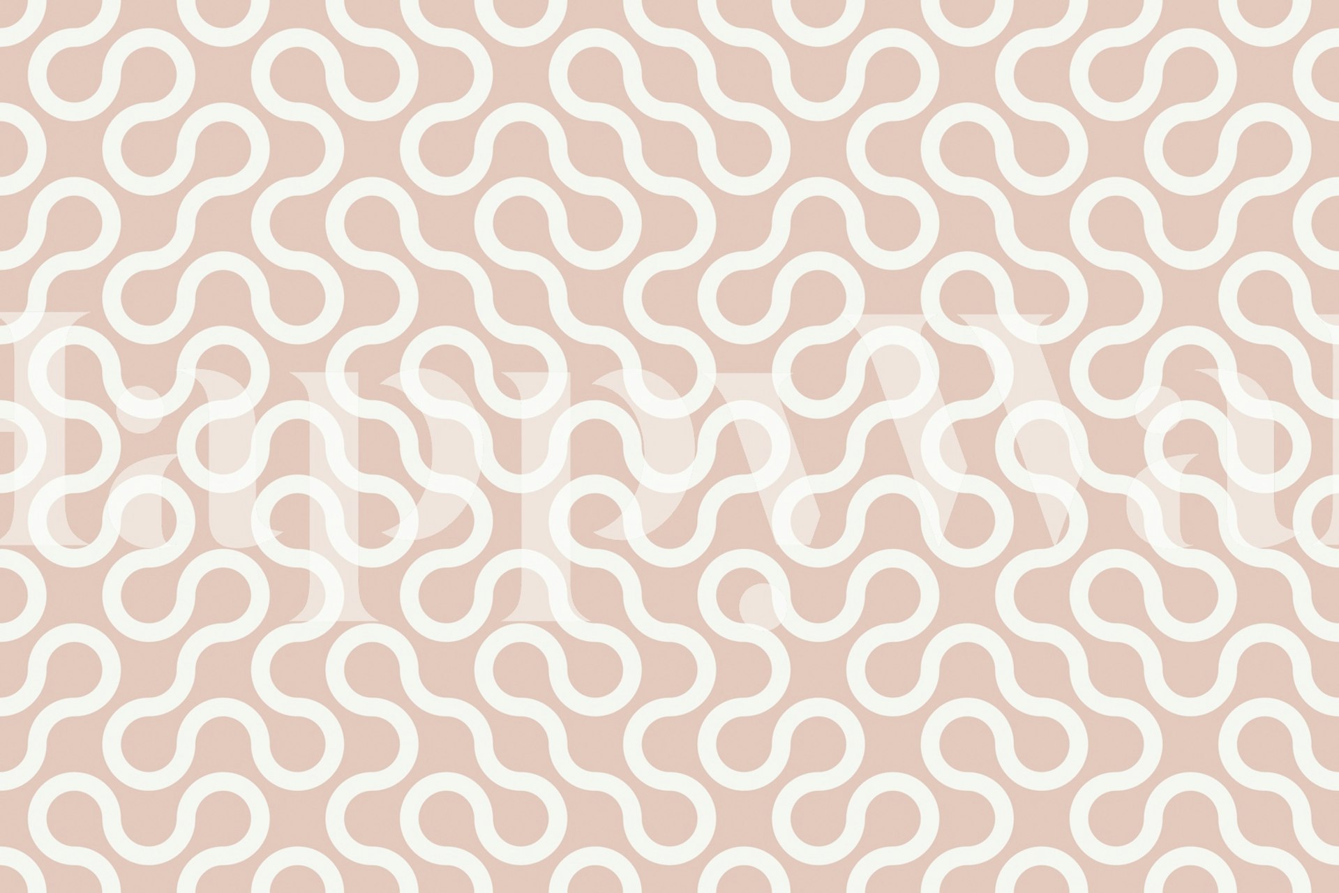 Geometric wallpaper pattern displayed in a room