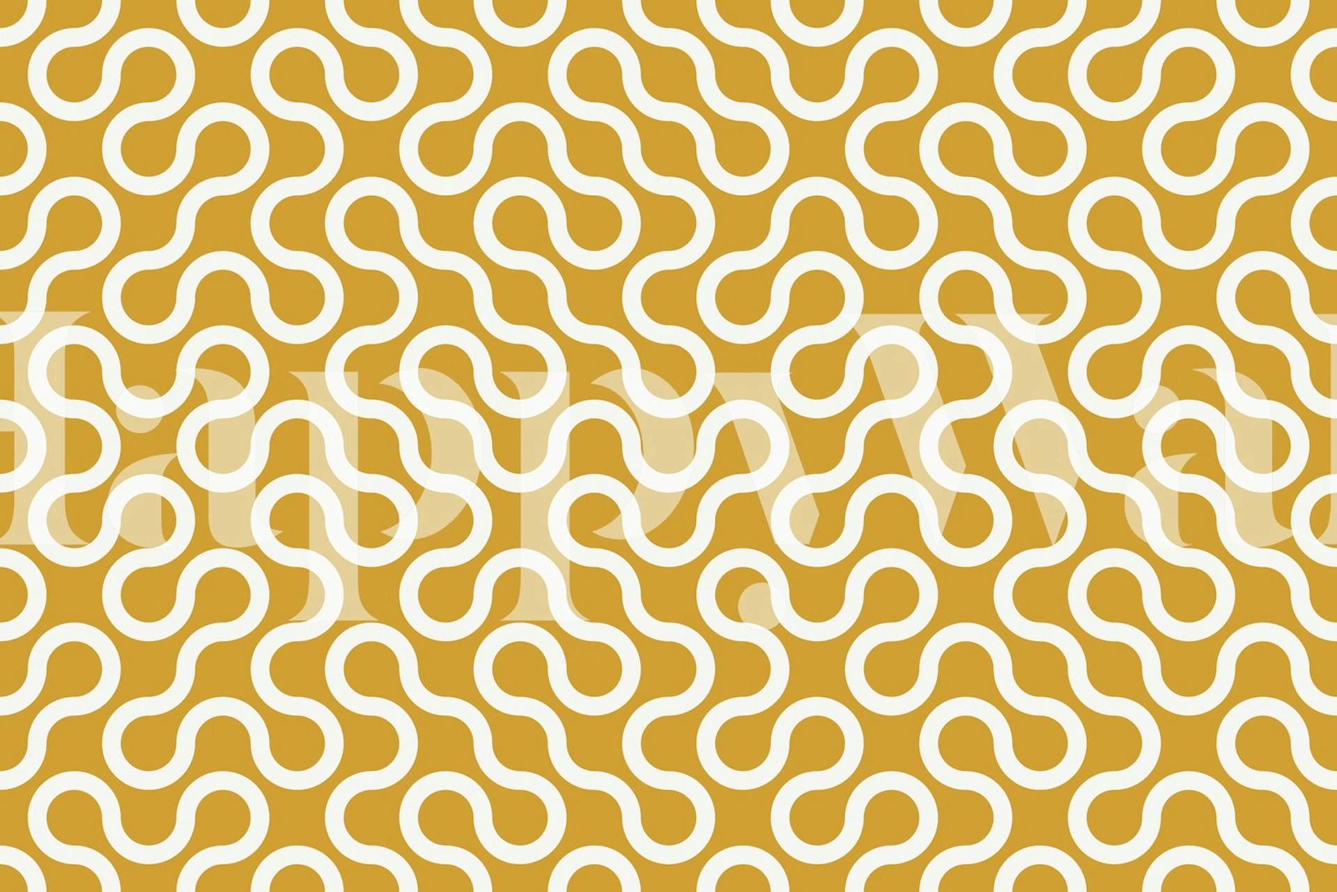 Geometrinen tapettikuviot huoneessa