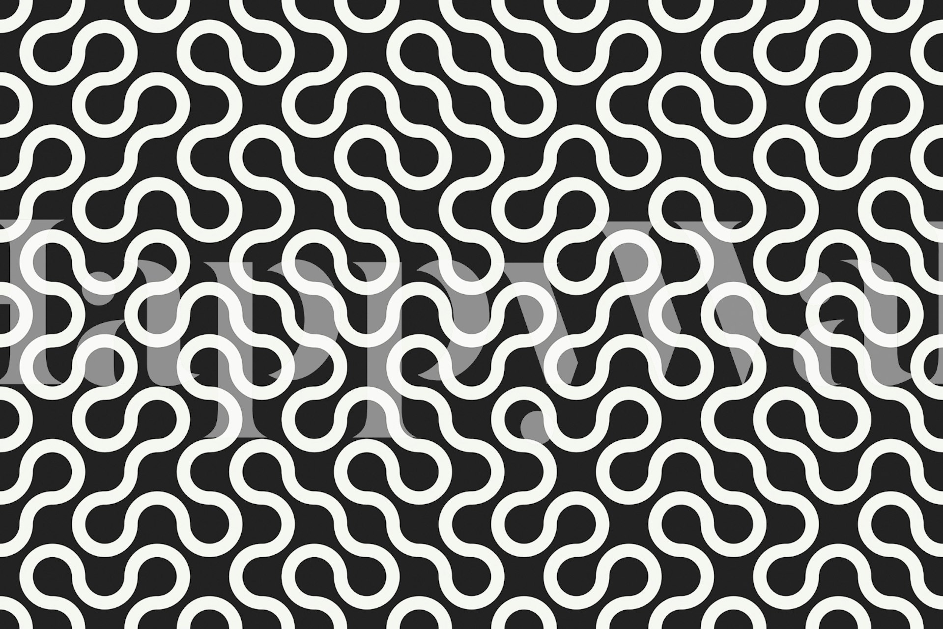 Design de papier peint géométrique dans une pièce