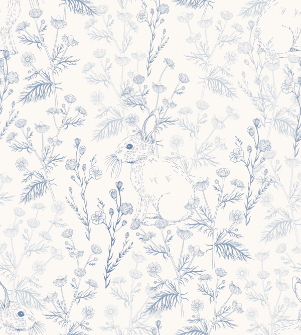 Backyard bunnies, Blue and White