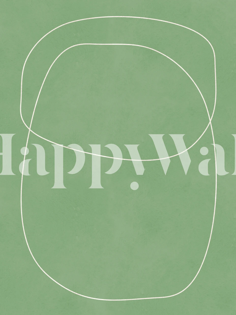 Curved lines wallpaper displayed in a room