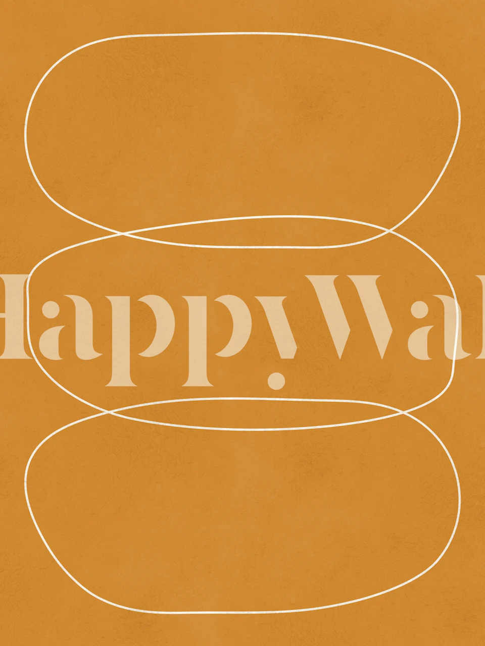 Carta da parati Curved lines in una stanza