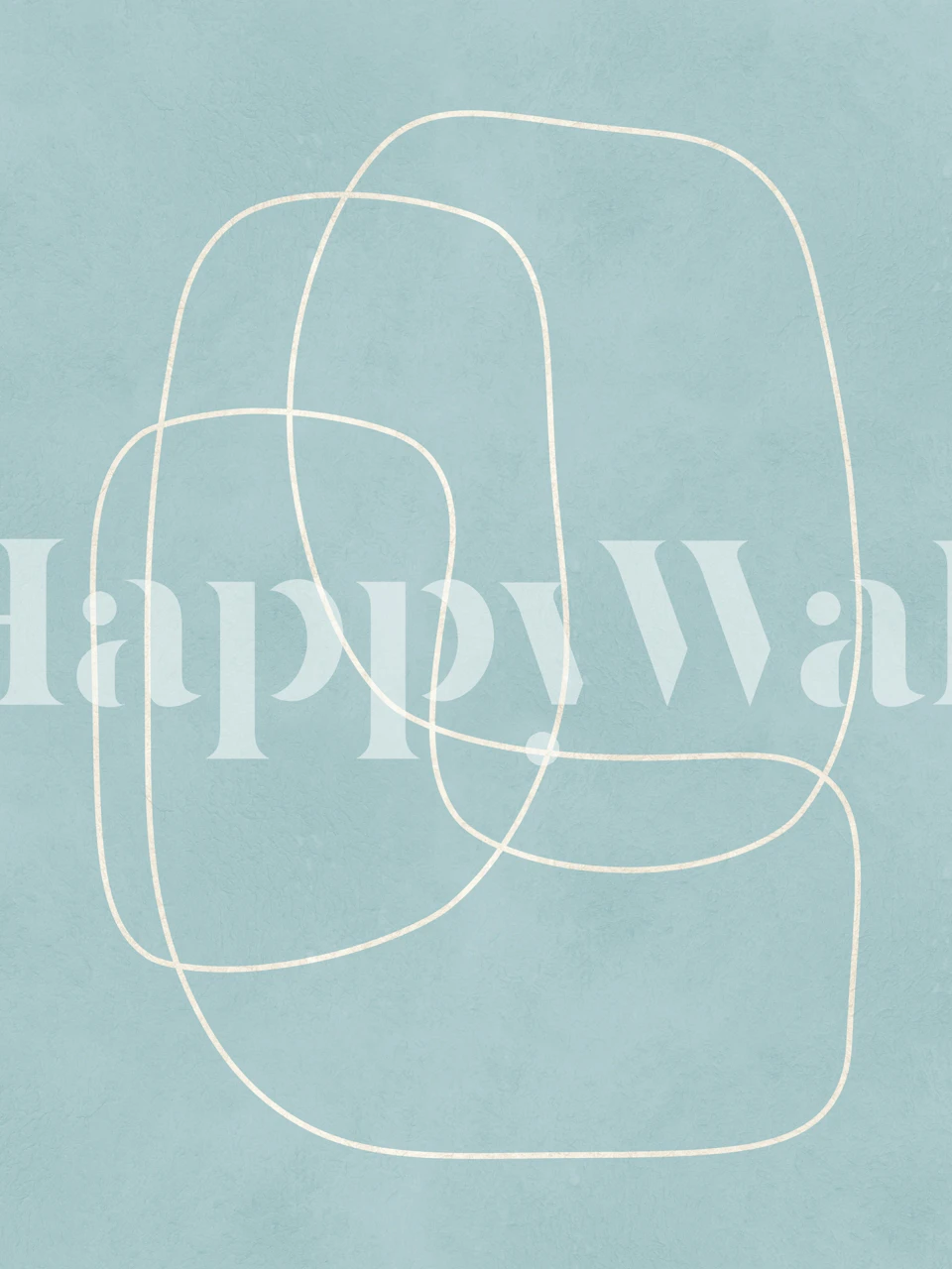 Curved lines tapet i et rom