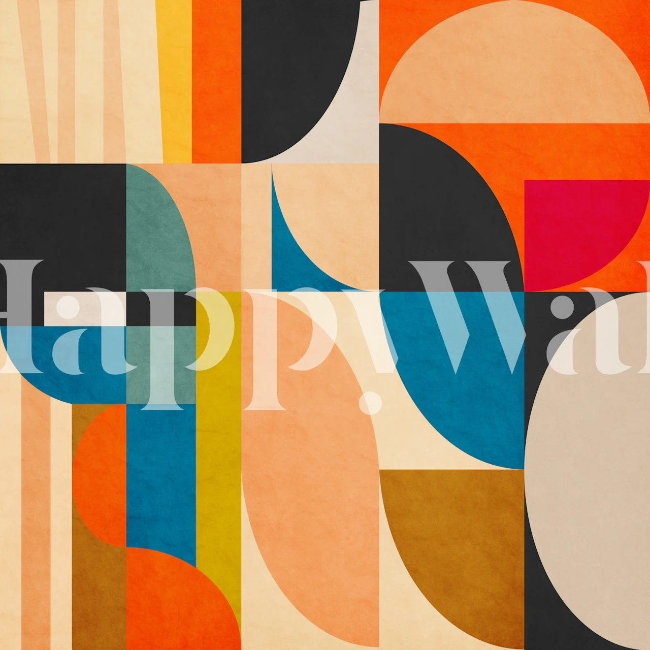 Geometric Concept 61 wallpaper in a room