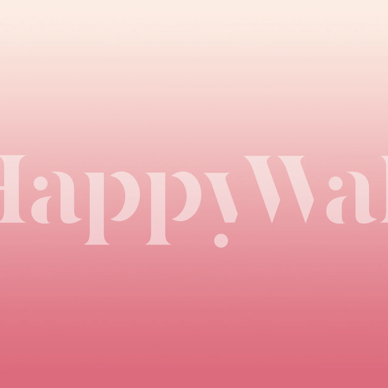 Color gradient rose wallpaper in a room