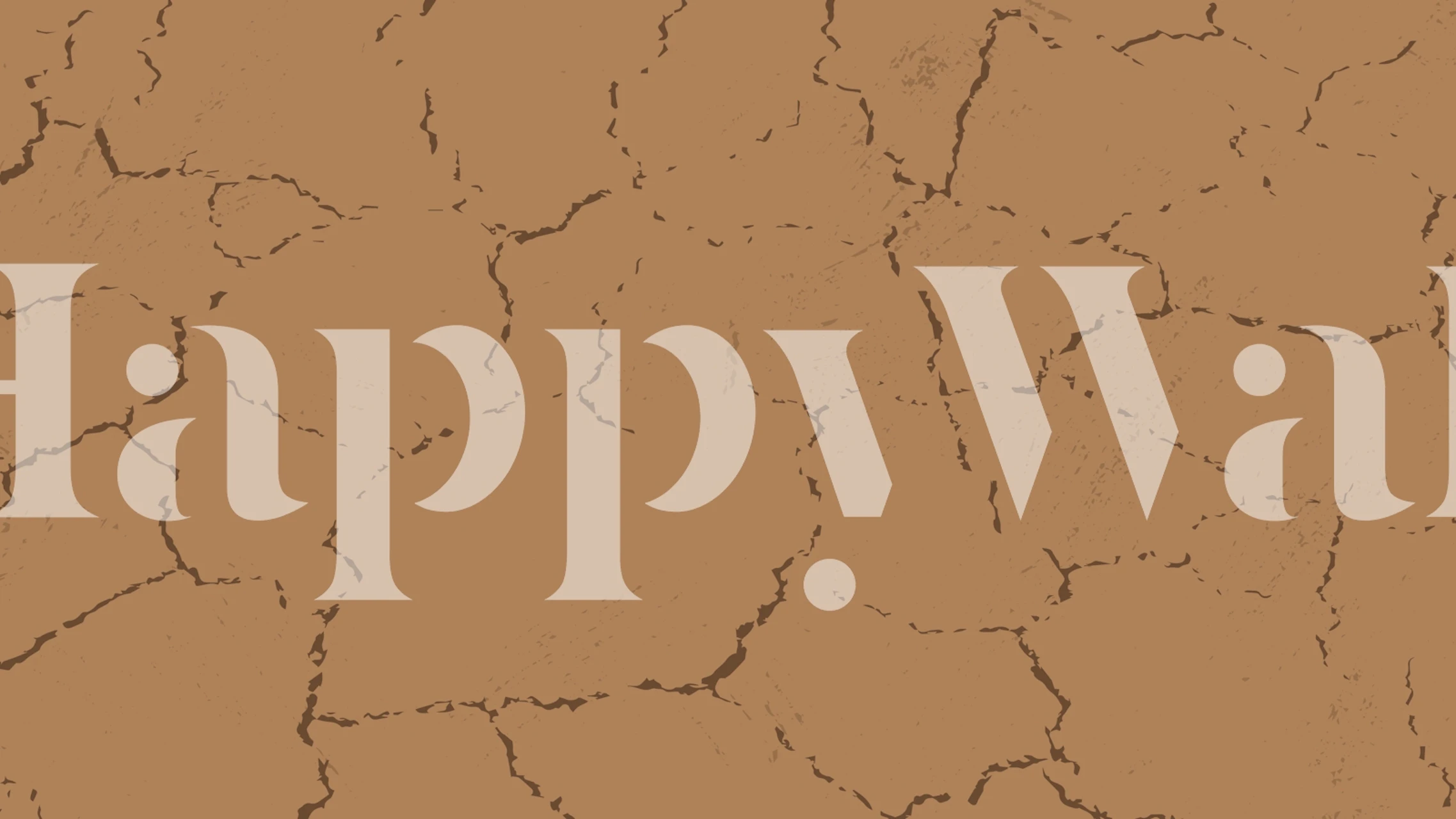 Papel de parede Earthy Kintsugi em um quarto