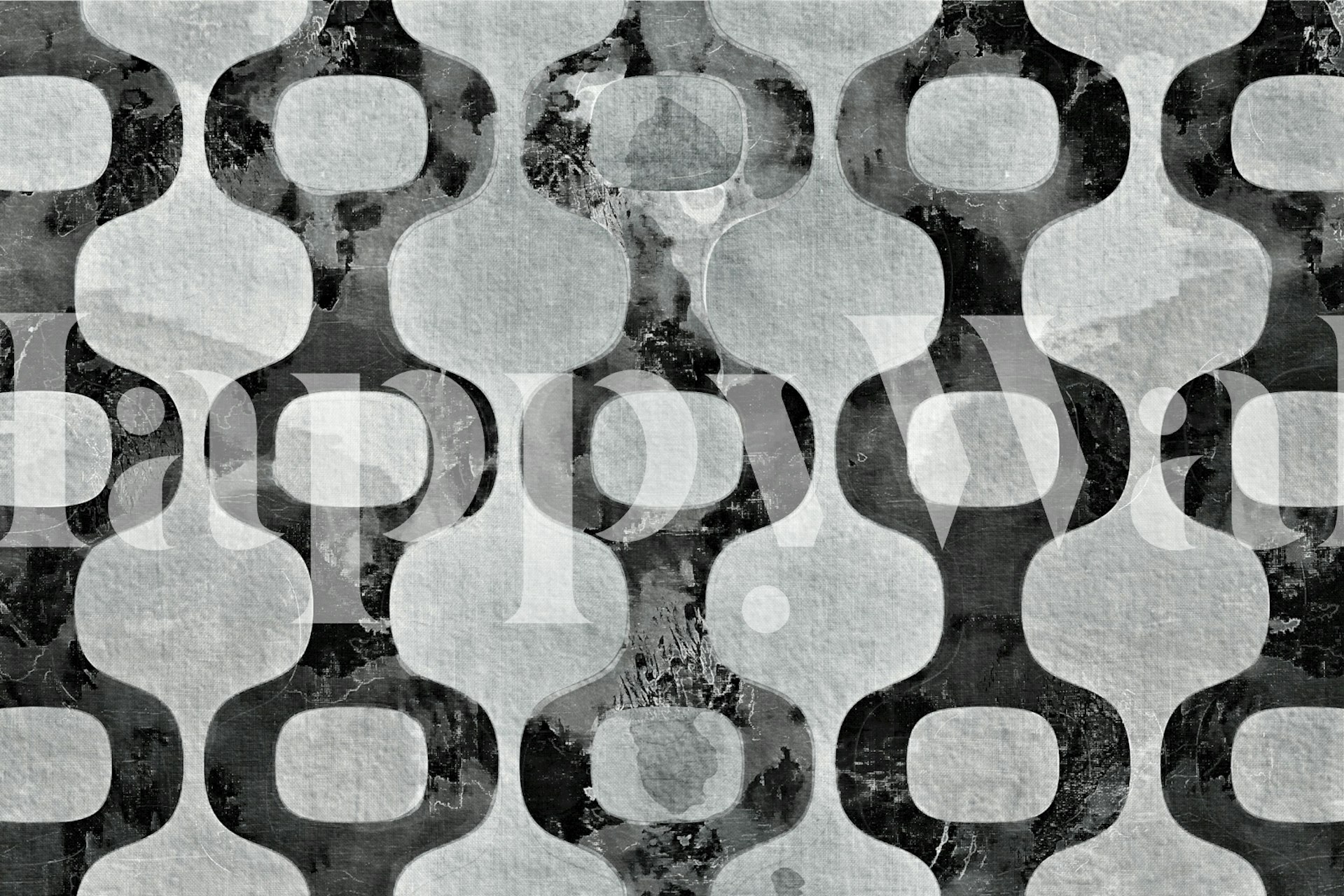 Monochrome Seventies vzor tapety v pokoji