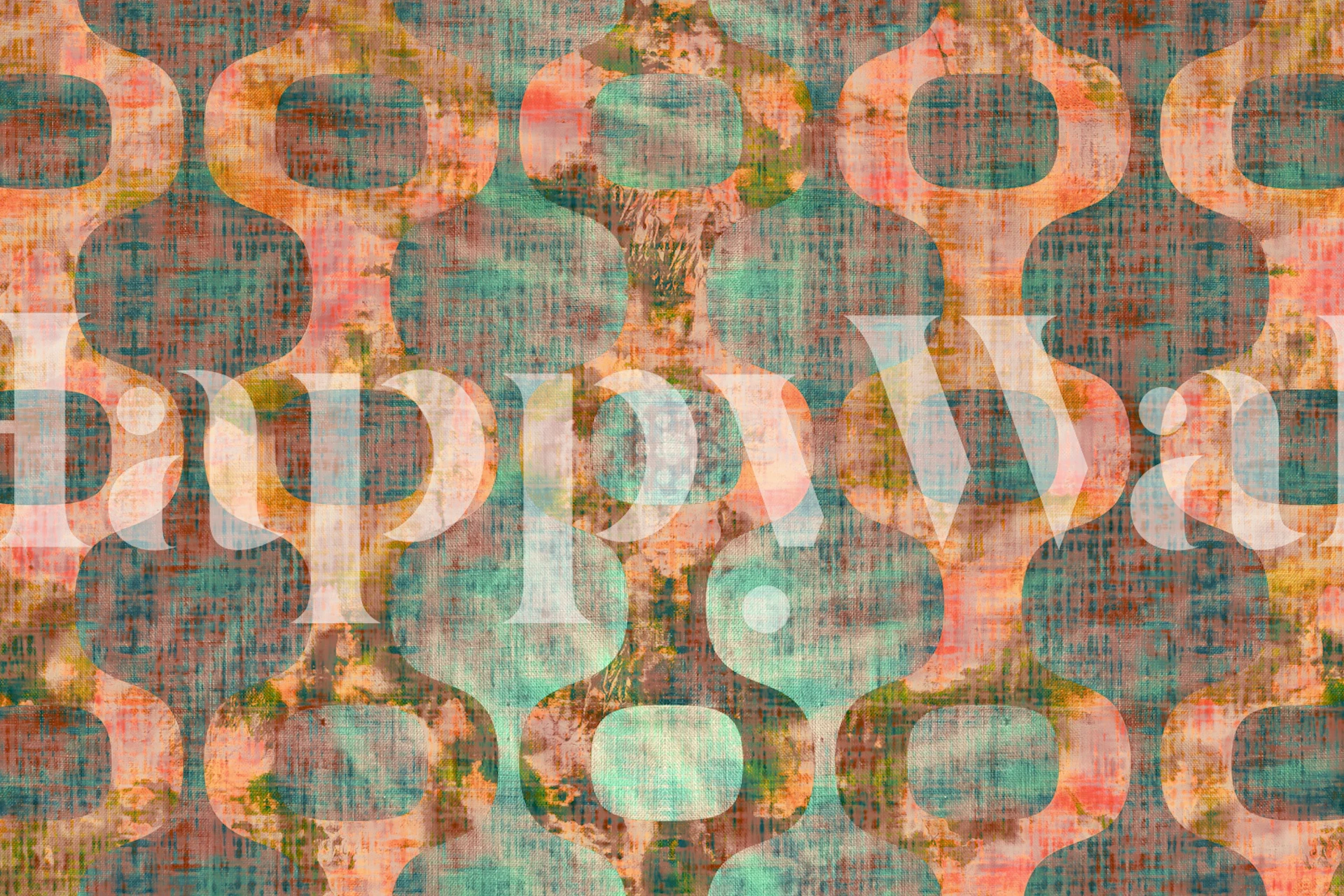 70s Grunge wallpaper in a room