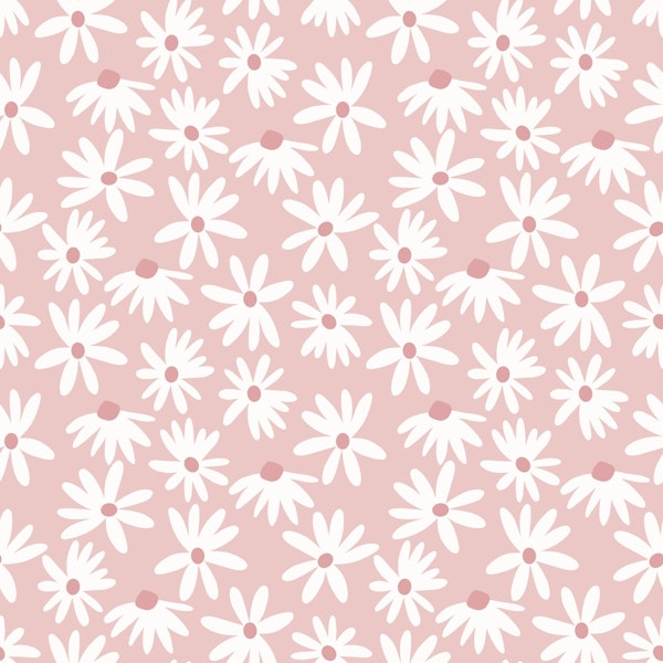 Retro Summer Daisies Pattern Small 4