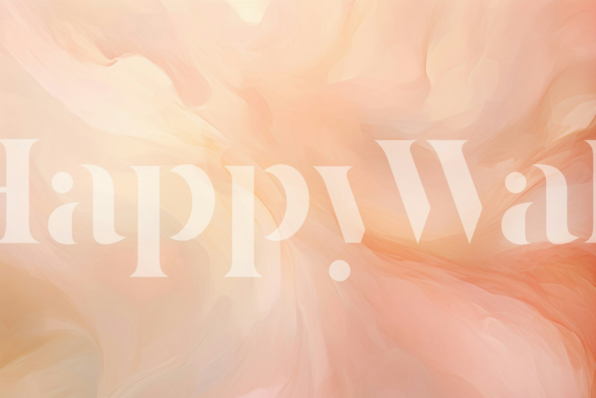 Pastel peach abstract swirled wallpaper with soft brush strokes