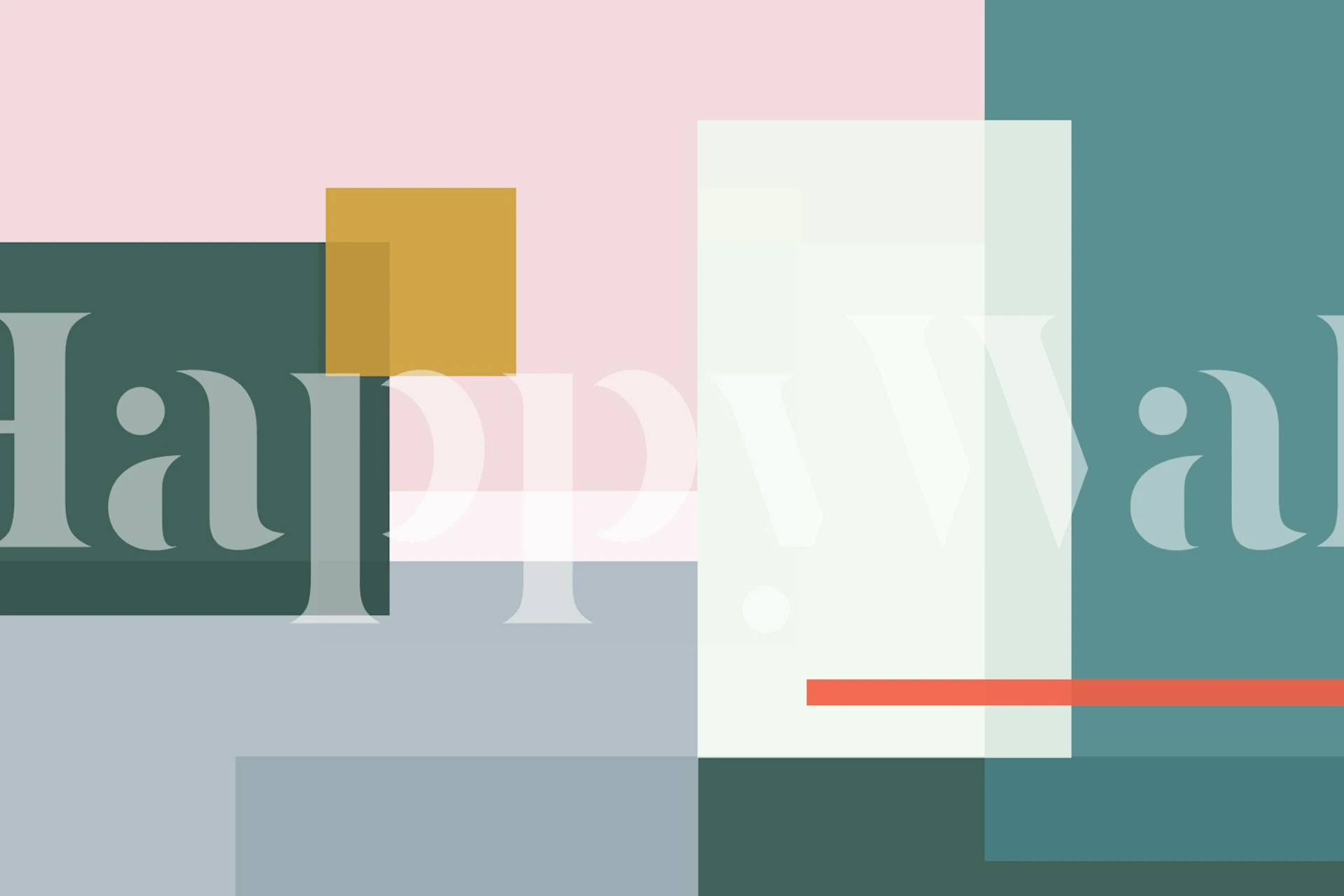 Geometric color block shapes in soft pastel tones wallpaper