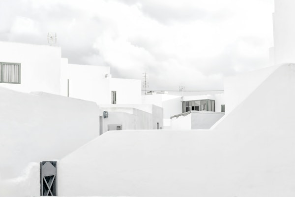 White Mediterranean Village