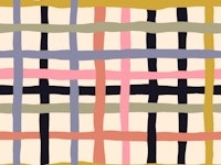 Regal Playful Wavy Woven Checkerboard tapetit