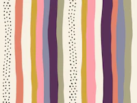 Regal Playful Wavy Stripes and Dots behang