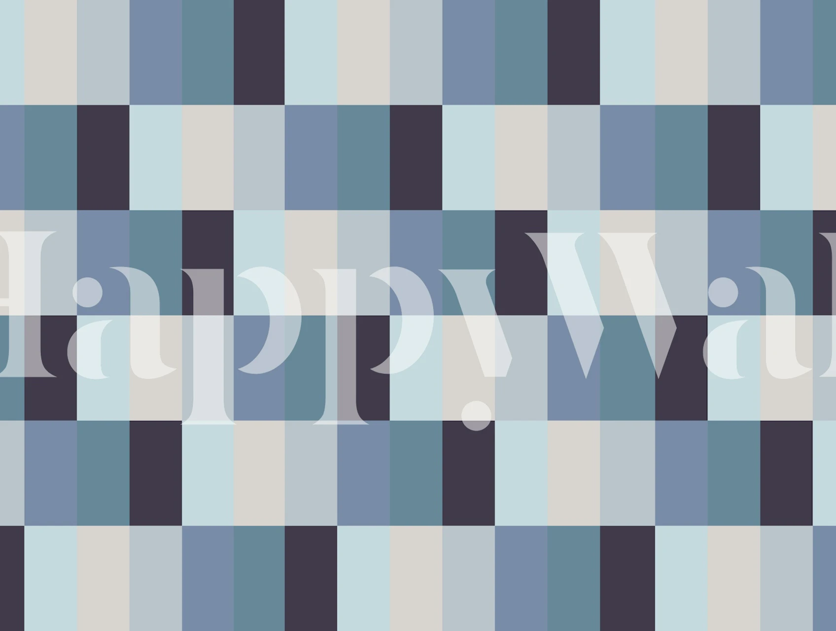 Modern Rectangle Check 1 wallpaper in room