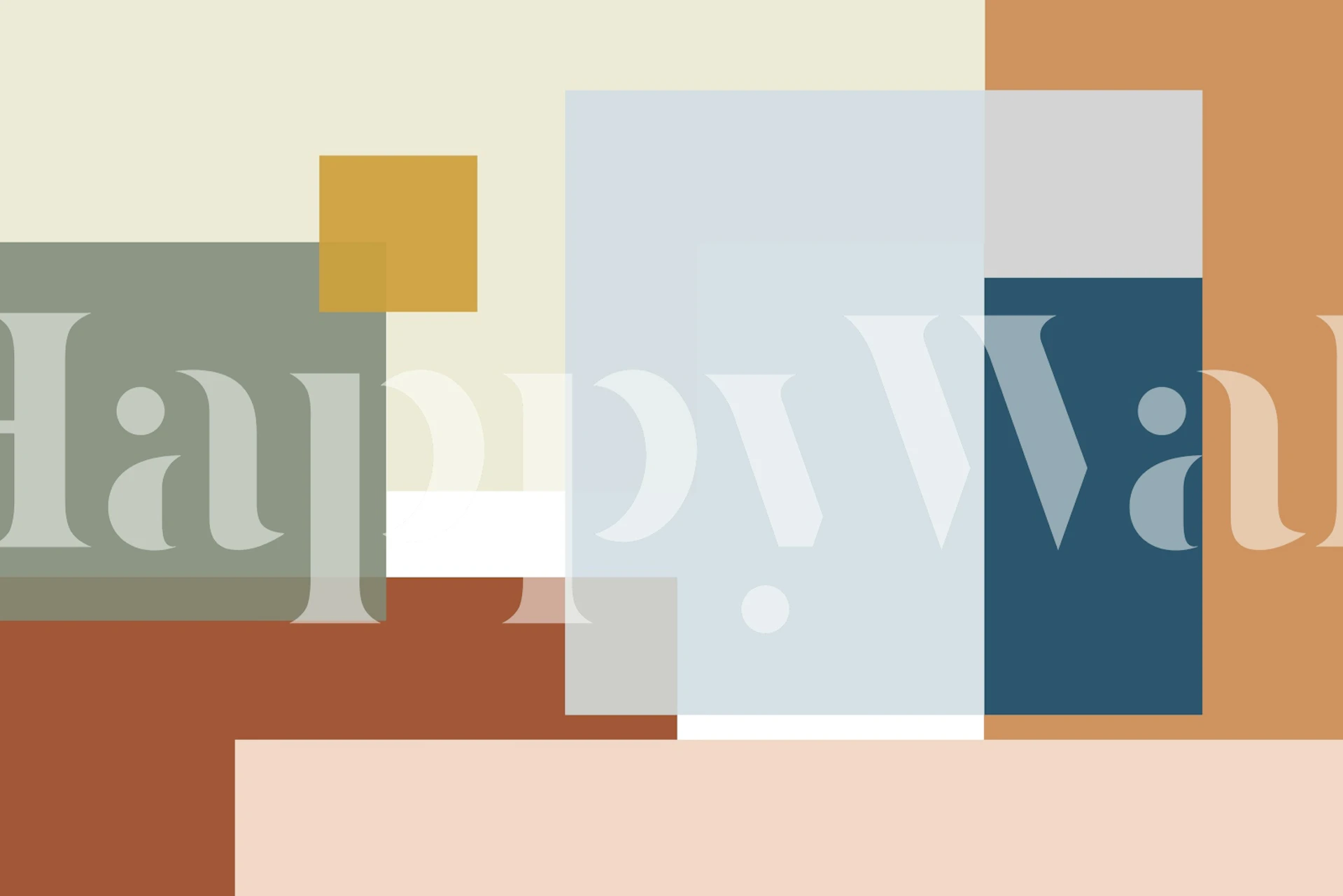 Papier peint Color Block 5 dans un cadre de pièce