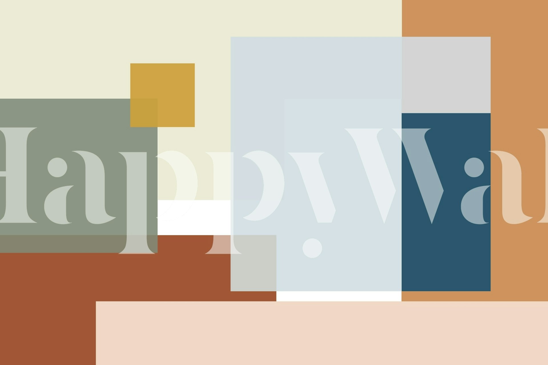 Color Block 5 wallpaper in a room setting