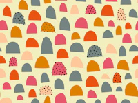 Bright Abstract Hills and Dots wallpaper