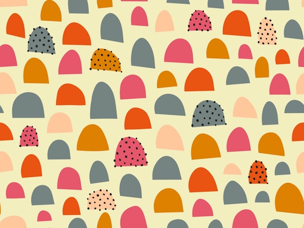 Bright Abstract Hills and Dots