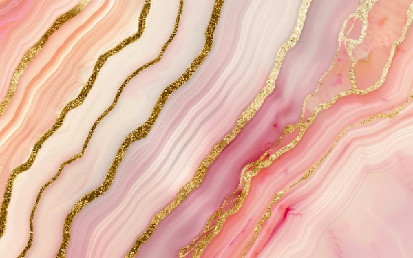 Luxury Gold And Pink Agate Marble