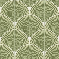 Japandi palms sage green (small scale) tapete